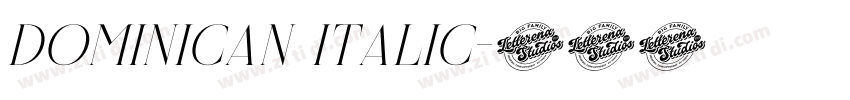 Dominican Italic字体转换